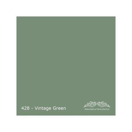 Farbmuster für Abbondanza Farbe Vintage Green Nr. 428