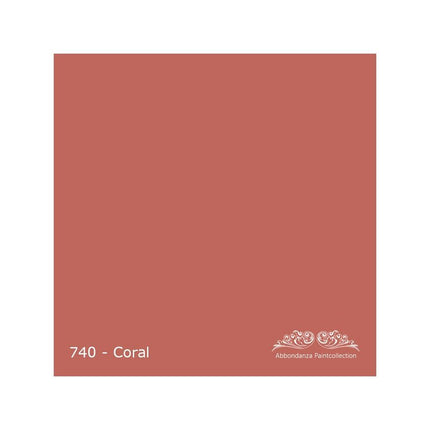 Farbmuster für Abbondanza Farbe Coral Nr. 740