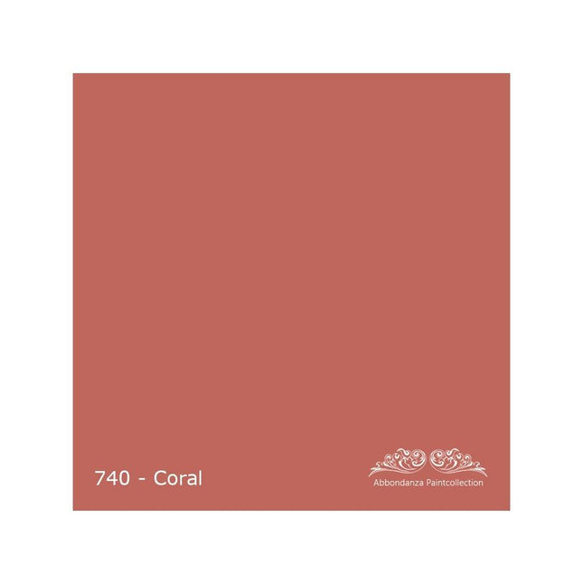 Farbmuster für Abbondanza Farbe Coral Nr. 740