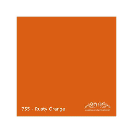 Farbmuster für Abbondanza Farbe Rusty Orange Nr. 755