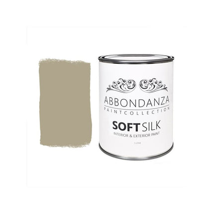 Eine Dose Abbondanza Soft Silk und ein Farbmuster für Abbondanza Farbe Soft Silk Nr. 100