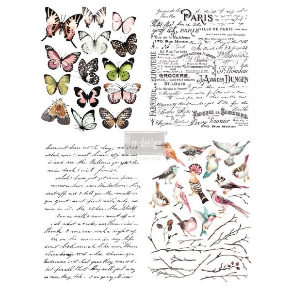Parisian Butterflies - Redesign Transfer