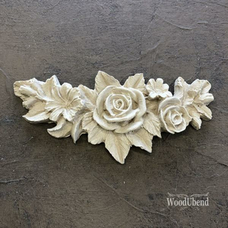 WoodUbend 0348 - Flower Garland 11,5 x 5,5 cm