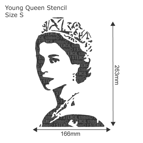 Young Queen  - The Stencil Studio