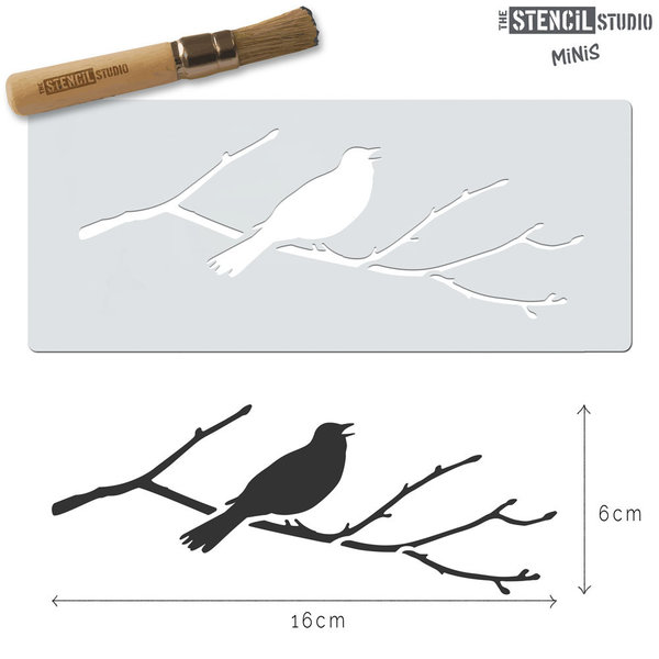 Blackbird Branch - Mini Stencil