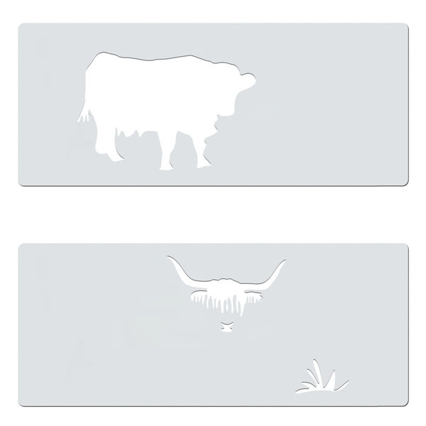 Highland Cow - Hochlandrind - Mini Stencil